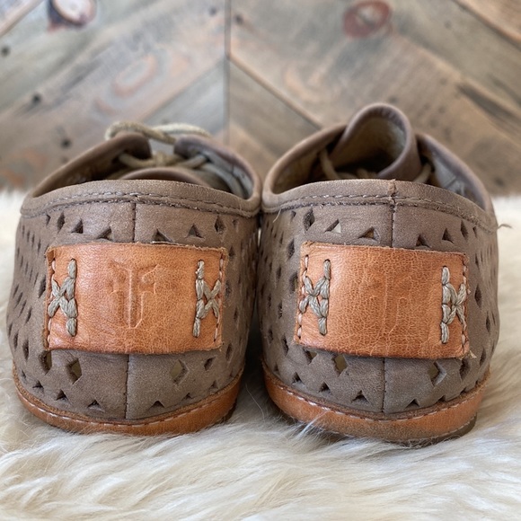 Frye Tegan Perforated Laced Low Sneakers 8 - Picture 10 of 16